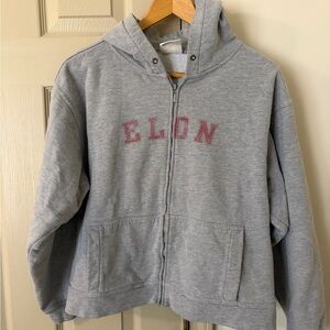 Jansport Zipper Hoodie Elon University